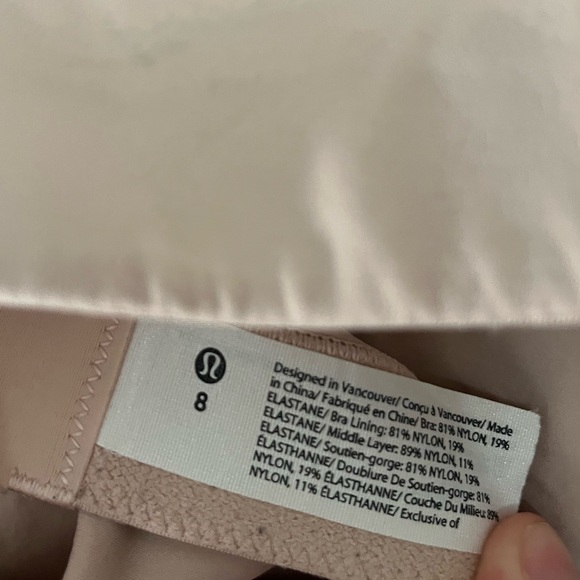Lululemon in alignment bra. Size 8. Color: clay. Like new - Picture 6 of 6
